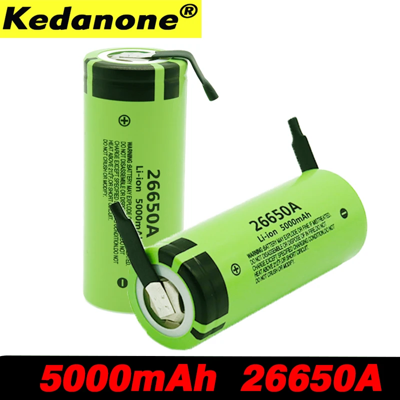 4 шт. Оригинальный аккумулятор для Panasonic 26650A 3.7V5000mAh высокой емкости 26650 литий