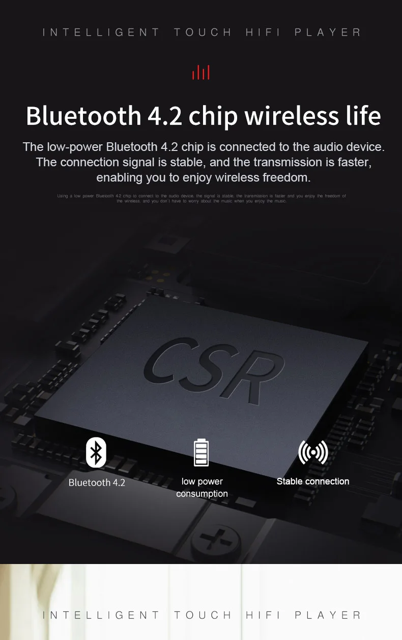 Новая версия Bluetooth Touch HI FI MP3 музыкальный плеер тонкий Walkman 4G 8G 16G костюм для бега ходьбы и альпинизма Bulit-in динамик