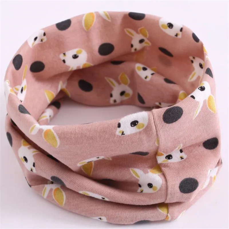 pink rabbit head Новинка; хлопковые детские нагрудники; сезон осень-зима; шарф для маленьких девочек с круглым вырезом; Детские шарфы; шейный платок для мальчиков; Детский шарф; одежда - Цвет: pink rabbit head