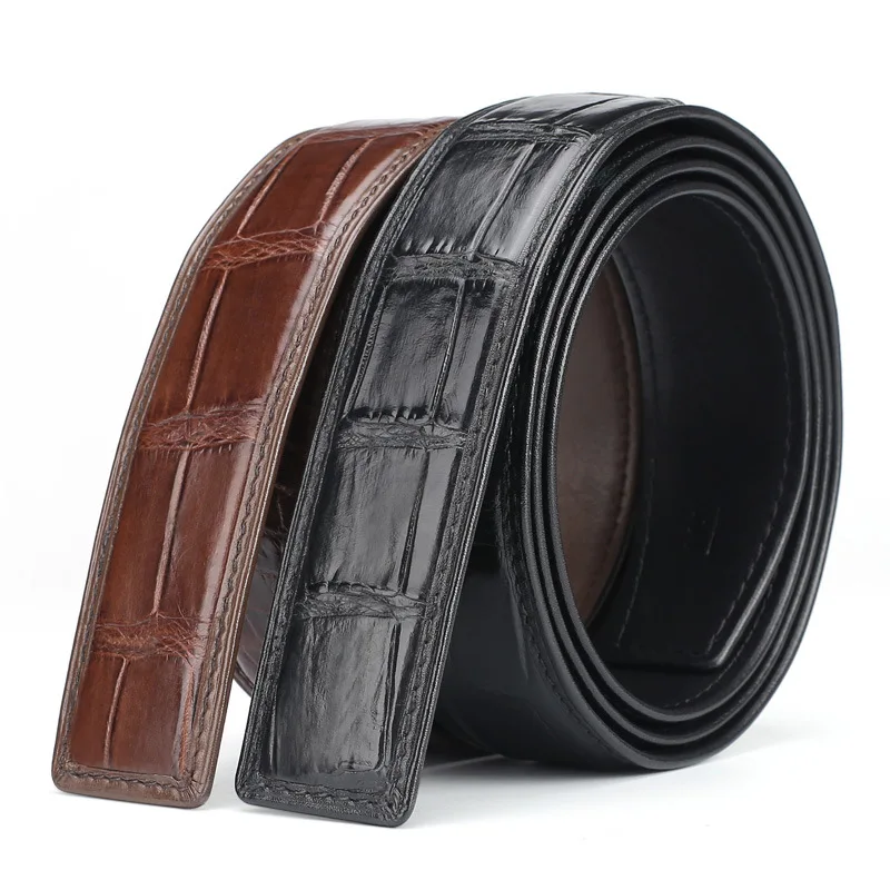 2023 new fashion 3.8cm belt high quality for men women genuine Crocodile leather strap belt luxury crocodilian free shipping