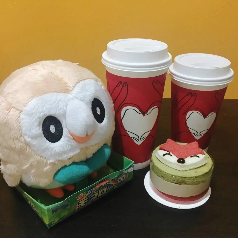 Новые Аутентичные японская аниме игра Rowlet птица плюшевые куклы игрушка в