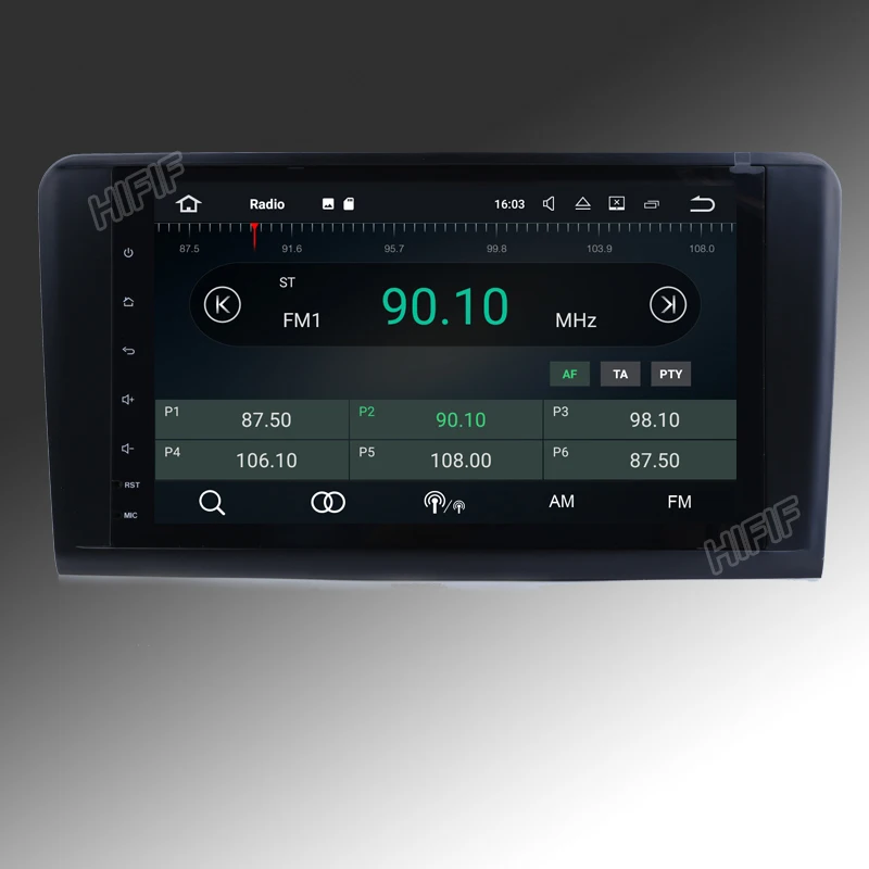 HIFIF Android 7 12 два Din 9 дюймов Автомобильный радиоплеер для Mercedes/Benz/GL ML класса W164 X164 ML350