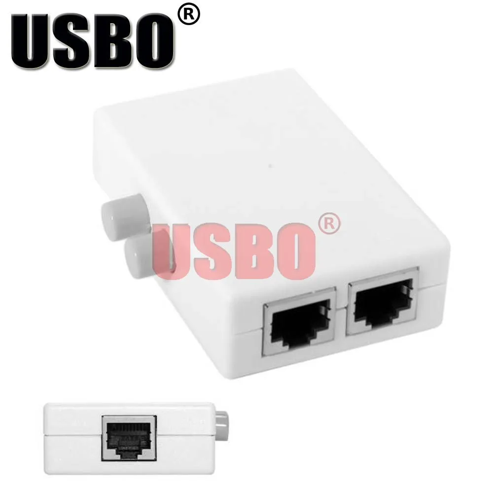 Высококачественный белый сетевой коммутатор UTP CAT5E внутренний и внешний 2 в один