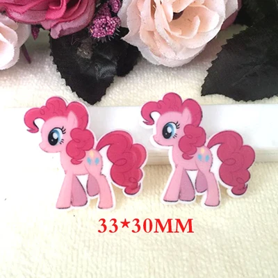 Каваи мультфильм Радуга маленький пони фигурка ремесла плоская задняя Смола Лук