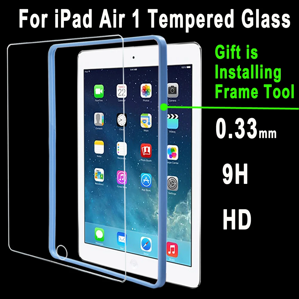 0 33 мм 9 H HD закаленное Стекло для Apple iPad Air/iPad 5 A1474 A1475 A1476 7 Экран протектор +