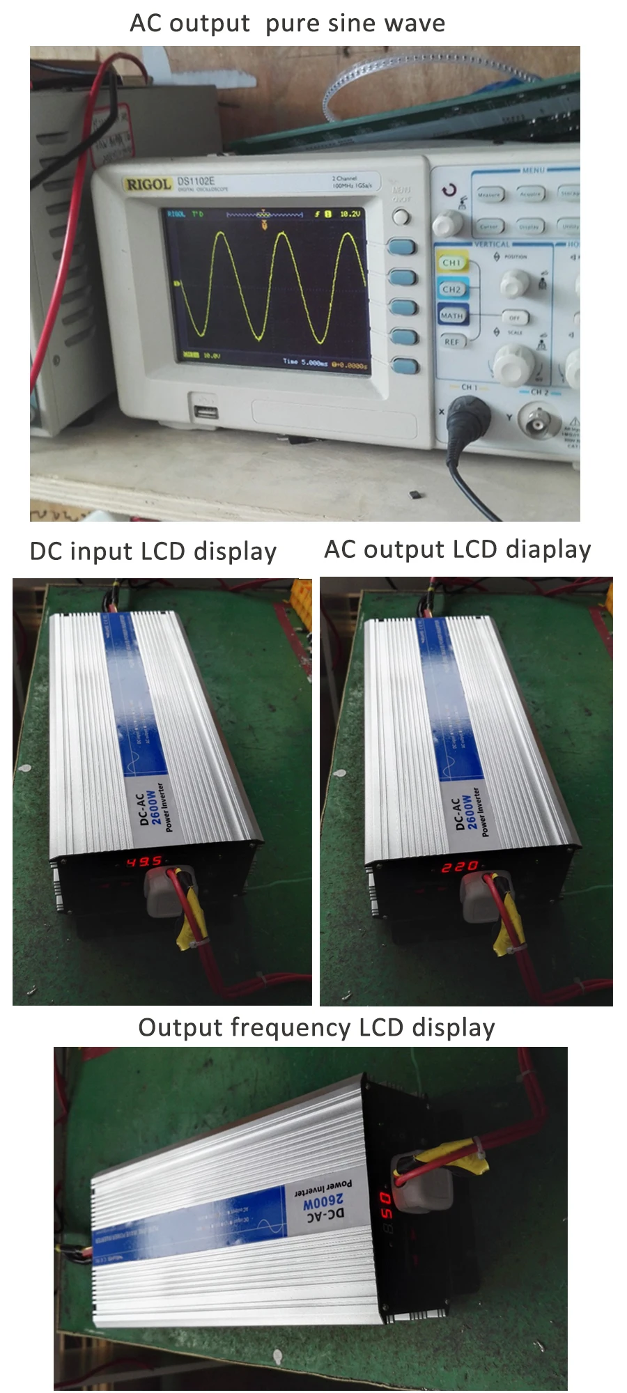 Покинуть сетку солнечной инвертор 5000W(Пиковый 10000 Вт) 12/24/48VDC до 110/220VAC чистая Синусоидальная волна инвертор конвертер