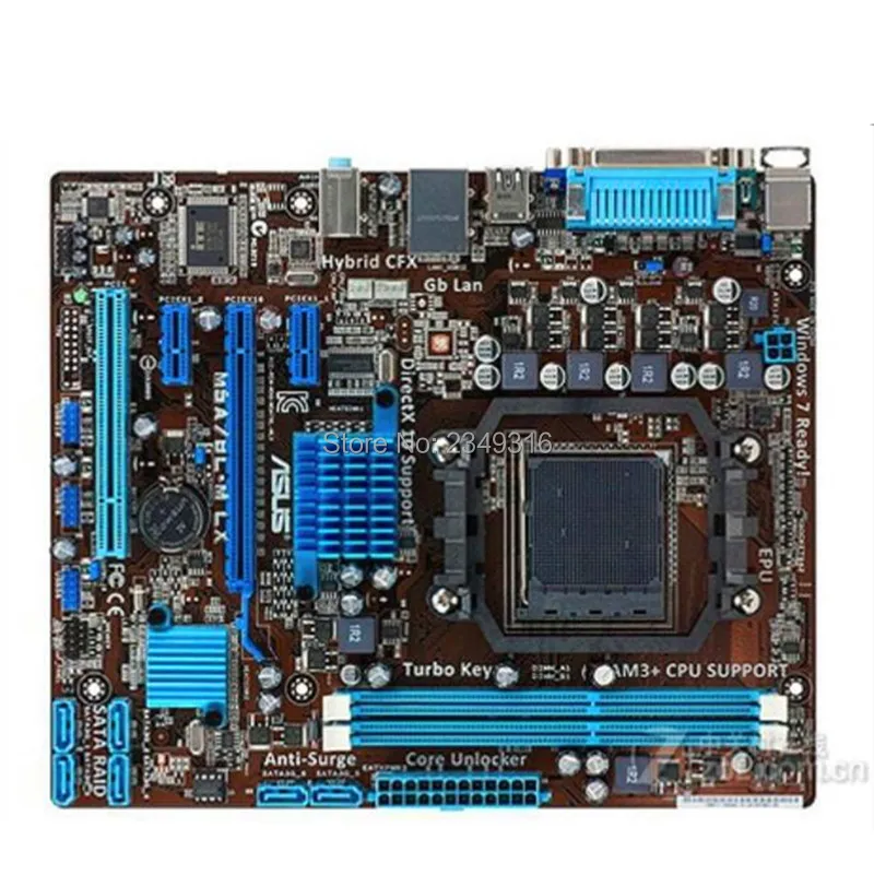 Для настольной материнской платы Asus M5A78L-M LX 760G 760L Socket AM3 + DDR3 UEFI BIOS оригинальная б/у