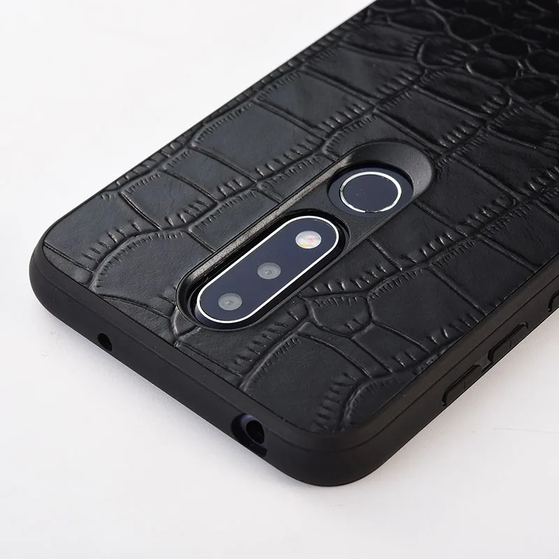 Чехол для Nokia 6 1 Plus KEZiHOME класса люкс карт и узором крокодиловая кожа полусапожки