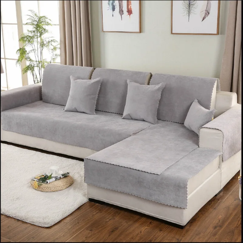 Водонепроницаемый чехол цвета хаки для дивана противоскользящие чехлы из