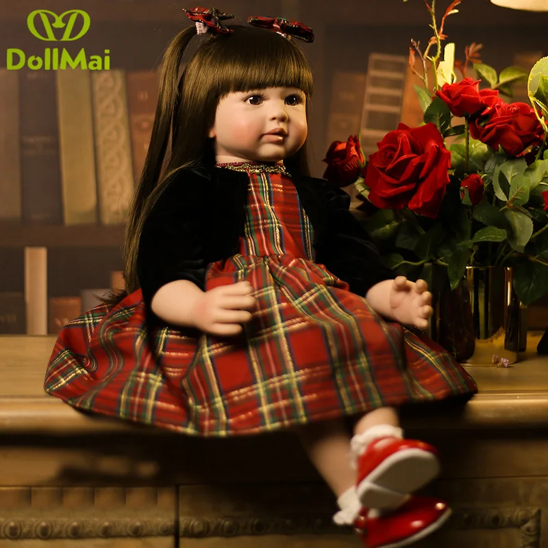 Силиконовая кукла-Реборн 60 см 24 дюйма | Игрушки и хобби