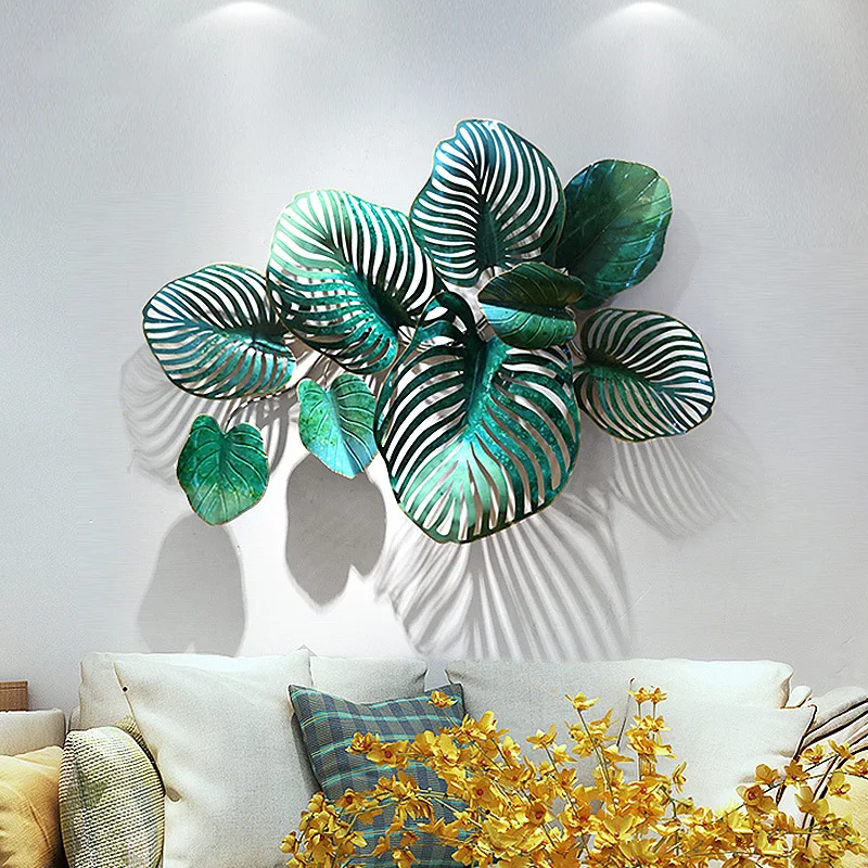 

French garden background wall decoration three-dimensional wrought iron sofa wall decoration wall hangings WF601355