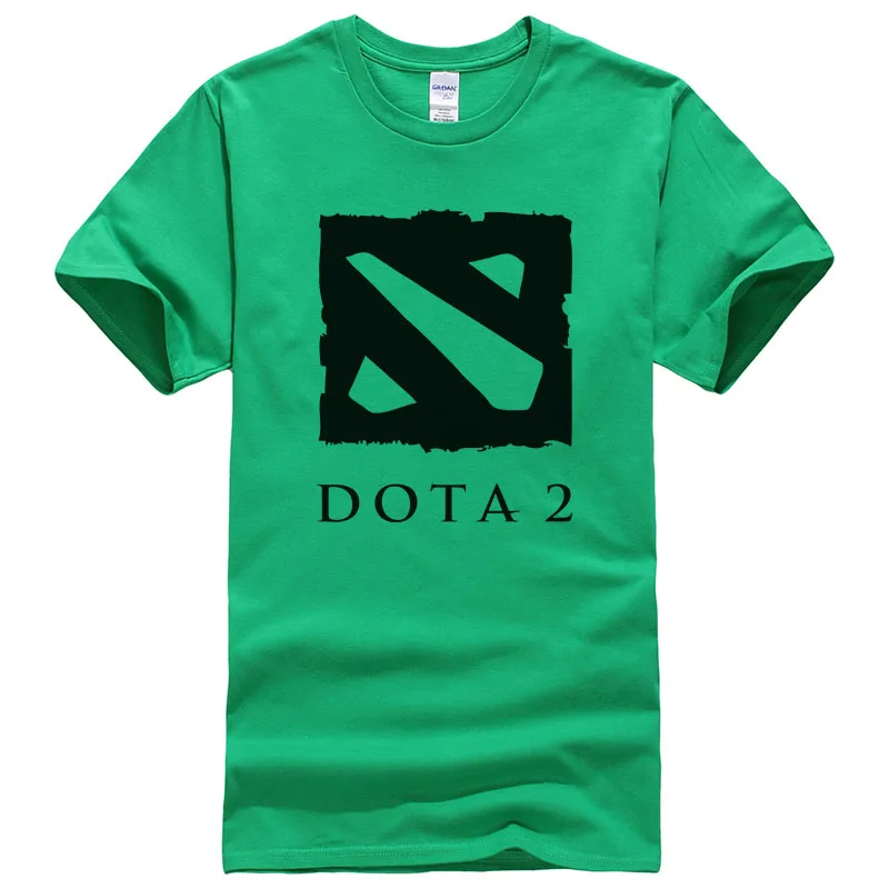 Defense of the Ancient, Мужская футболка, Dota 2, Мужская футболка для мультиплеерной игры, Мужская хлопковая футболка с круглым вырезом, футболки, S-2XL, T194 - Цвет: green