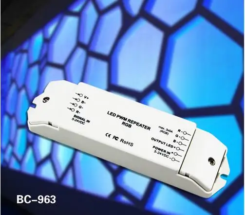 

BC-963 high Frequency constant voltage pwm rgb led amplifier with Over current and short circuit protection