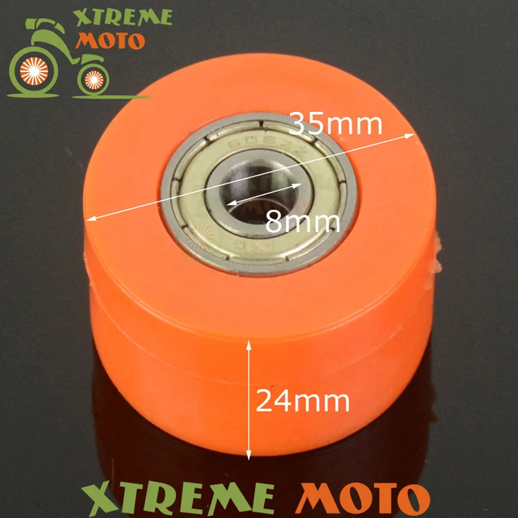 Красная 8 мм Подвижная направляющая колеса для KTM EXC EXCF XC XCF XCW XCFW MX EGS SX SXF SXS SMR Motocross