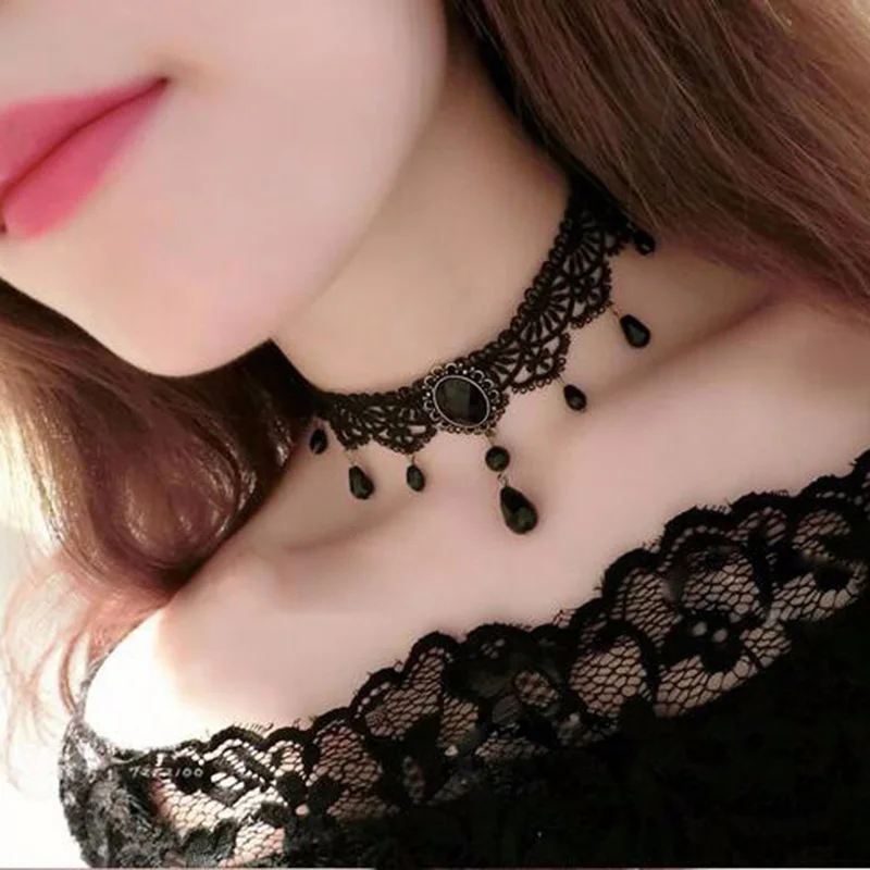 Женское бархатное колье чокер с черным цветком стразы чокер|velvet choker|rhinestone choker