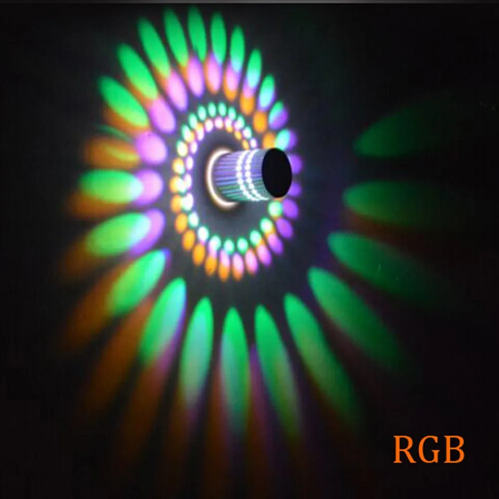 Настенный светильник светодиодный RGB 3 Вт 85 265 в 110 В/220 В для KTV караоке бар Декор