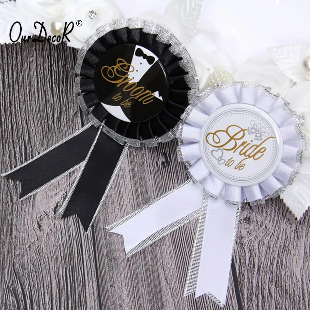 OurDecor курица девичник вечерние белого цвета с надписью &quotbride to be&quot значок розетка