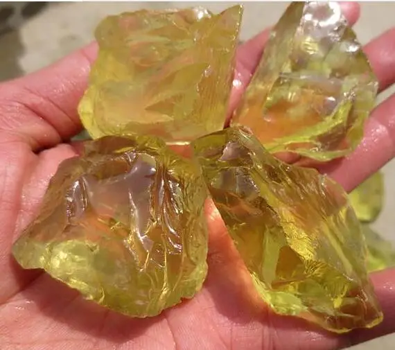 Грубые цитриновые камни из Бразилии объемом 1 фунт необработанные натуральные