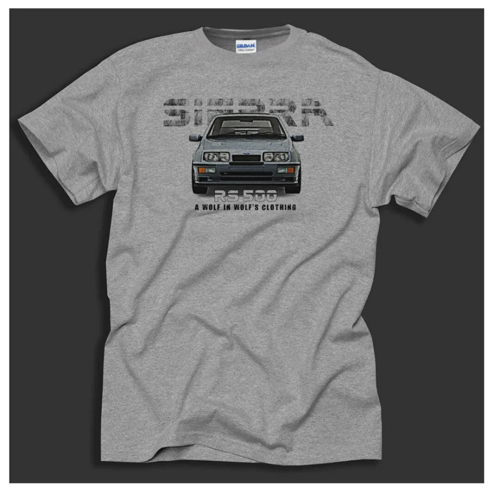 

Sierra Cosworth Rs500 британский классический принт автомобиля, Спортивная женская одежда, хлопковый размер, Сделайте свою собственную рубашку