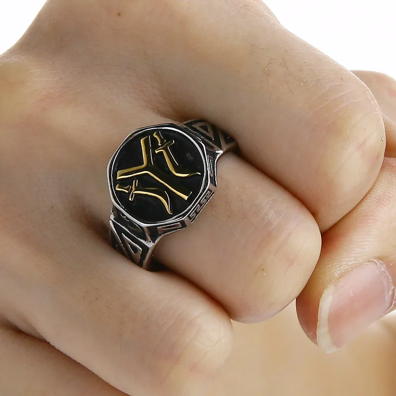 Мужское кольцо Valily the 24 Oghuz из нержавеющей стали