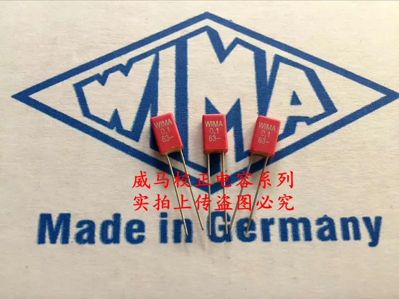 2020 hot sale 10pcs/20pcs New Germany WIMA MKS2 63V 0.1UF 104 63V 100n P: 2.5MM Audio capacitor free shipping