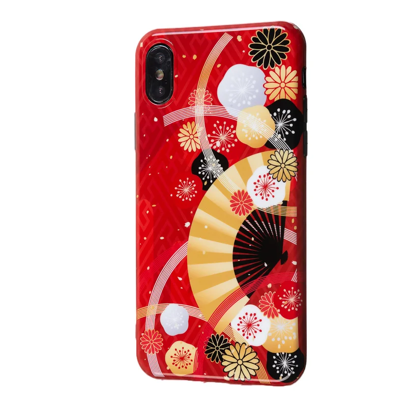 Красные чехлы с мультяшным рисунком для Apple iPhone X 7 8 Plus 6 6S Мягкая силиконовая