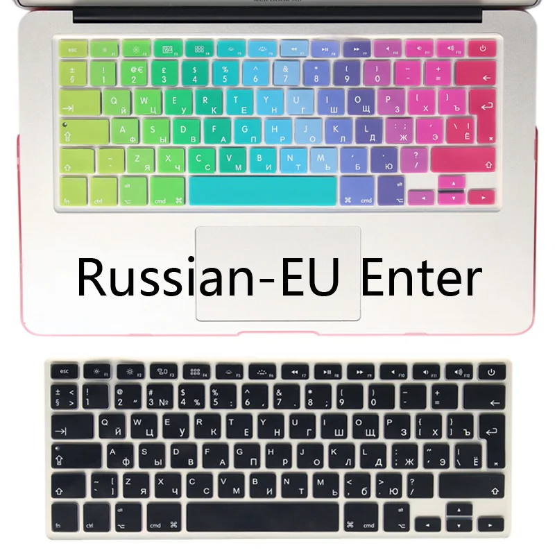 Силиконовый чехол для клавиатуры с русским алфавитом защита MacBook Air 13 3 Mac Book Air13