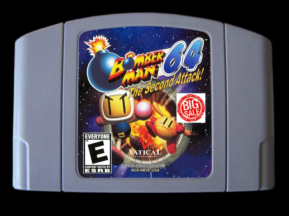 64 битная игра ** Bomberman вторая атака (английский язык! Американская