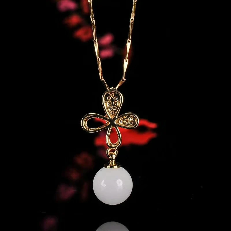 925 Silver Inlaid Natural Ice Chalcedony Pendant Necklace Bracelet Earring Set Gifts | Jewelry Sets