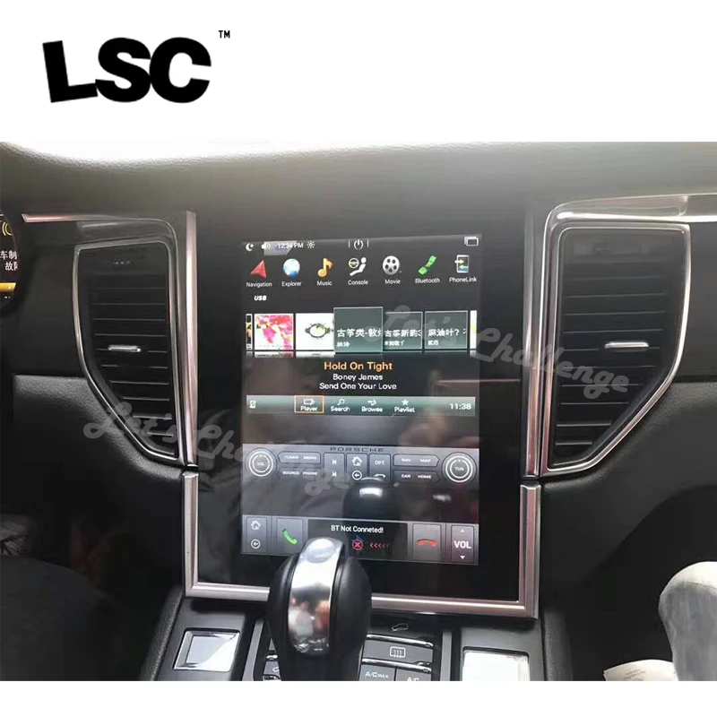 Android система видео Bluetooth автомобиль играть HD tesla sytle экран навигации Автомобильный