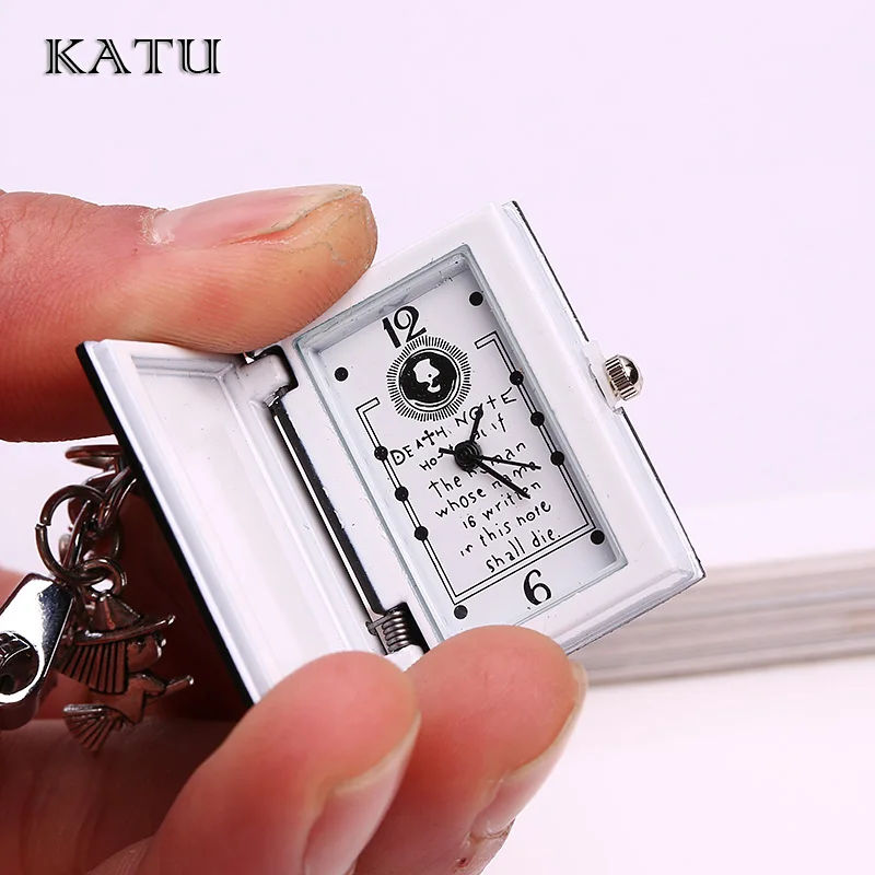 Katu металл Примечание карманные часы брелок Модные Винтажные ведьма кулон ключ