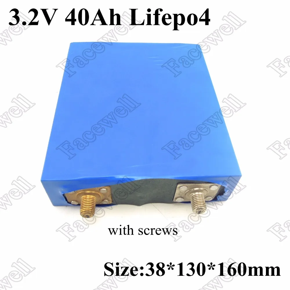 Аккумуляторная батарея Lifepo4 3 2 в 40 Ач аккумуляторная с реальной емкостью 42 lifepo4