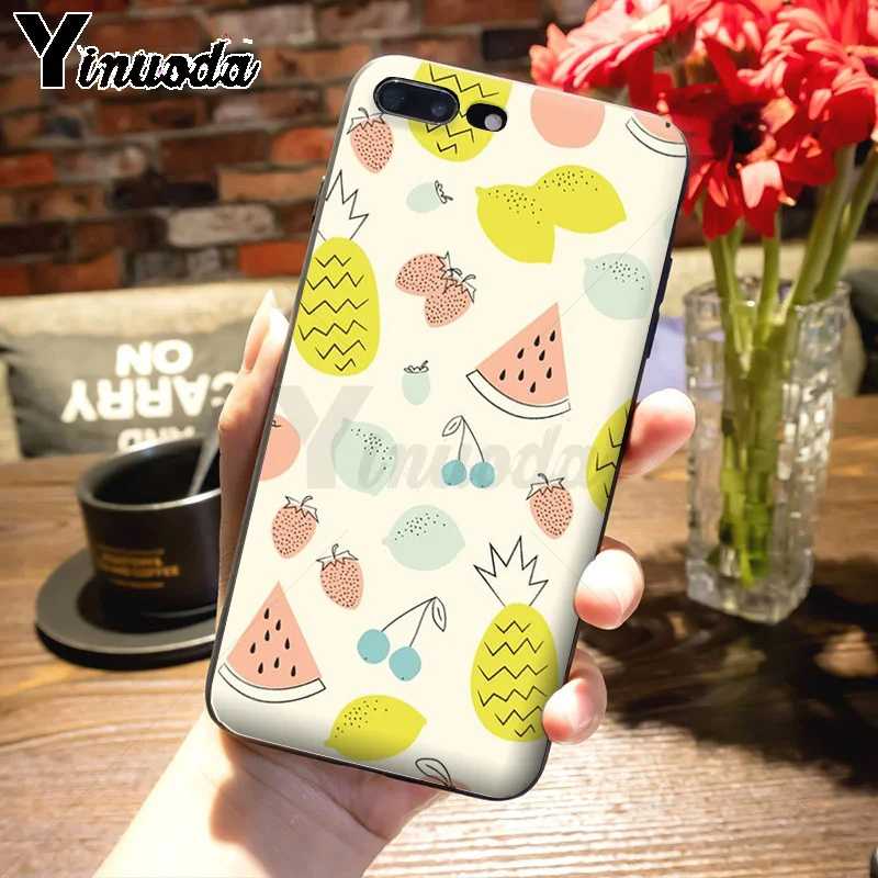 Чехол для мобильного телефона Yinuoda с фруктами ананасами бананом арбузом iPhone 7plus 6S