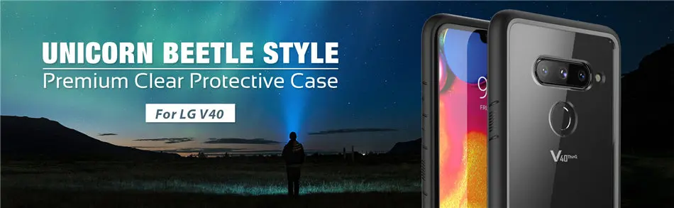 For LG V40 ThinQ Case SUPCASE UB Style Premium Hybrid Protective TPU Bumper+ Clear Back Cover Case For LG V40 Caso
