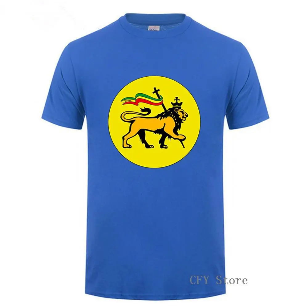 Мужские футболки с изображением Льва Иуды флага льва короля 2019 стильные модные