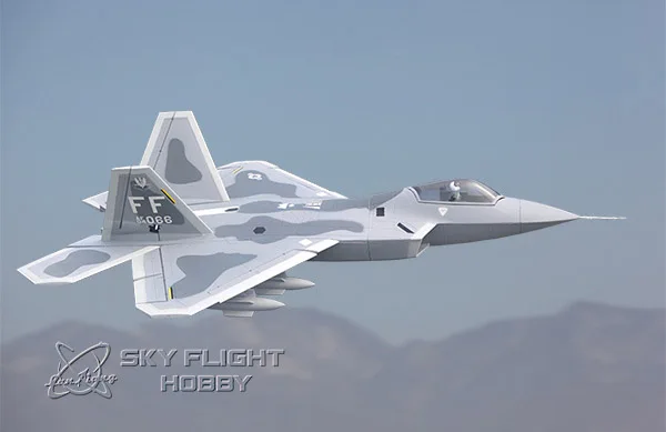 Полет в небе хобби Твин F22 двойной 70 мм EDF EPS F-22 Raptor RC EDF реактивный самолет