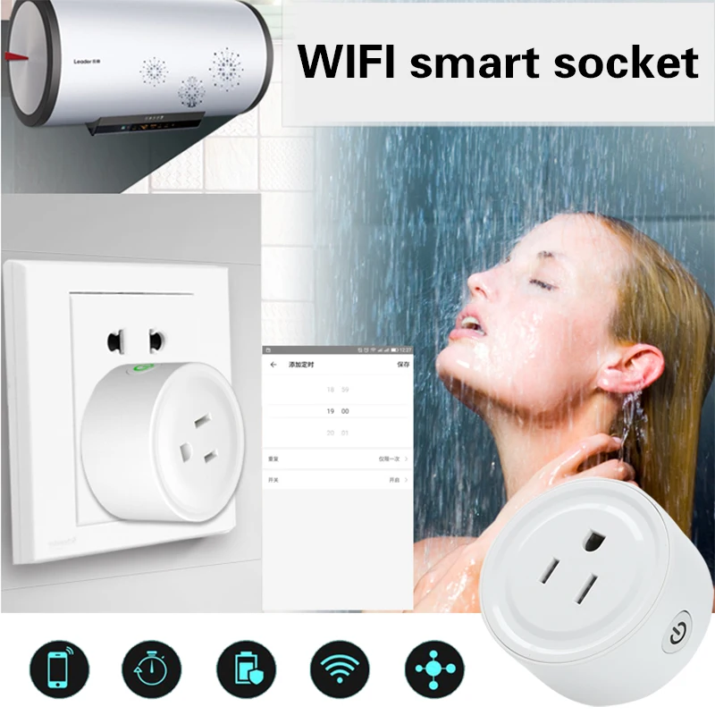 Переключатель Wi-Fi розетка Wi-Fi устройство смарт мини синхронизации эхо смарт-разъем для Amazon Alexa Android IOS Smart WiFi power