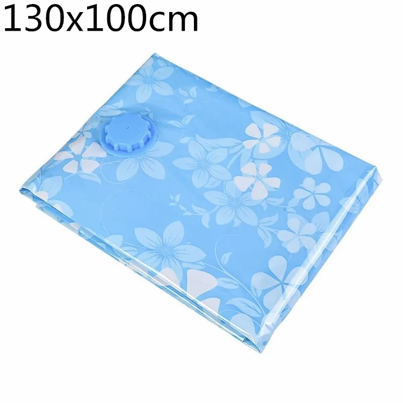 1pc 130x100cm Hoomall вакуумный мешок для хранения одежды мешок с клапаном прозрачная граница складной сжатый органайзеры Экономия пространства уплотнения пакет - Цвет: 1pc 130x100cm