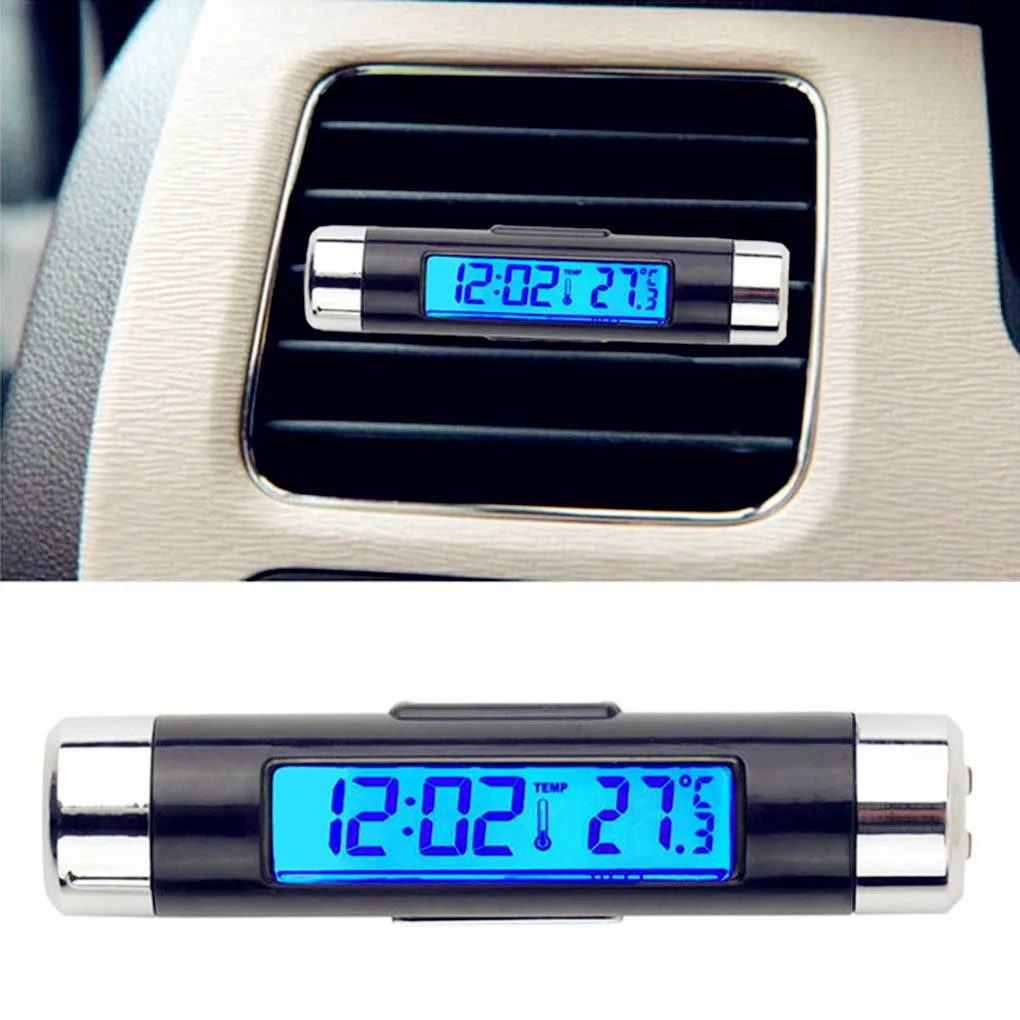 Автомобильные цифровые ЖК часы с отображением температуры для Renault Eolab Twizy Twin Z Run