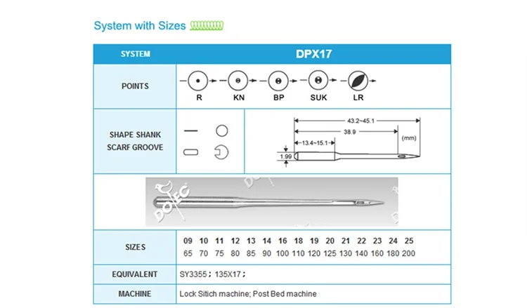 Кожа тяжелые швейные иглы аксессуары части DPX17 SY3355 135X17 10 шт. иглы/партия для промышленные прямострочные швейные машины
