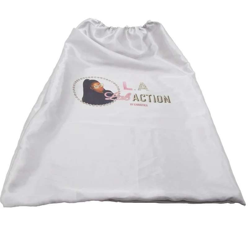 Изготовление на заказ лого ярко розовые девственные волосы для наращивания