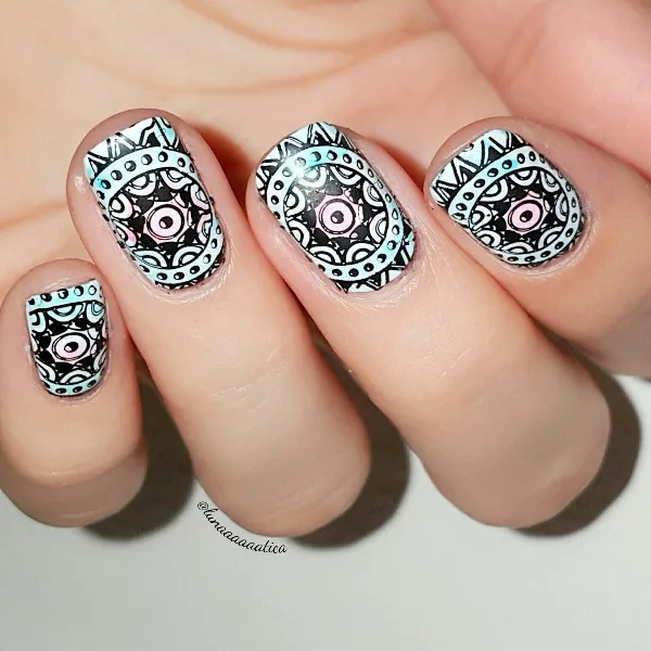 Born pretty Цветочный Уроз Модель Прямоугольник Штамповки Шаблон 12*6 см Ногтей Маникюр