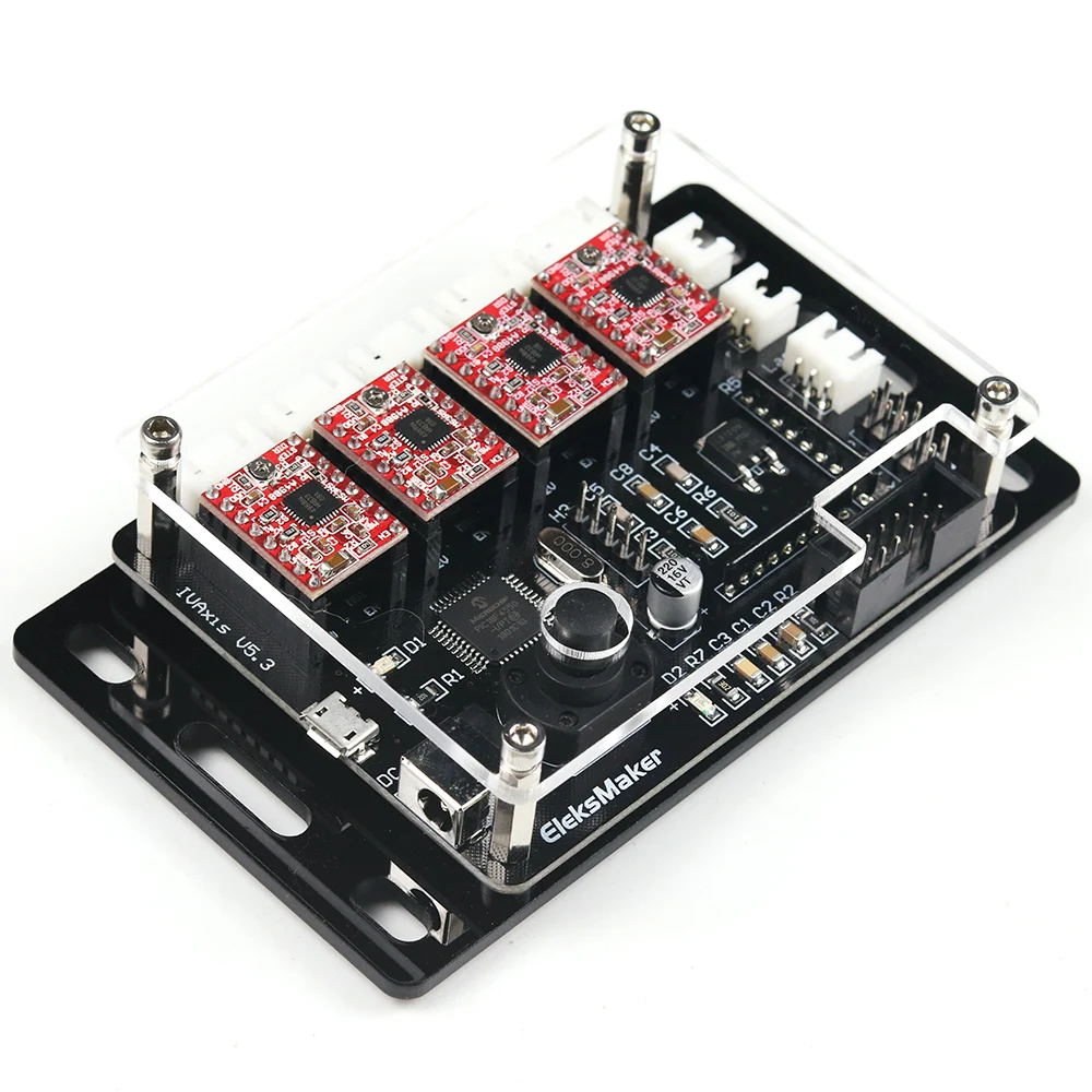 EleksMaker EleksIVAxis XYZA 4 оси шаговые двигатели Драйвер управление ler плата панель