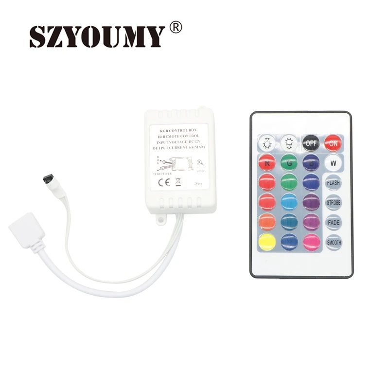 Пульт дистанционного управления SZYOUMY RGB 24 клавиши ИК + пульт подходит для