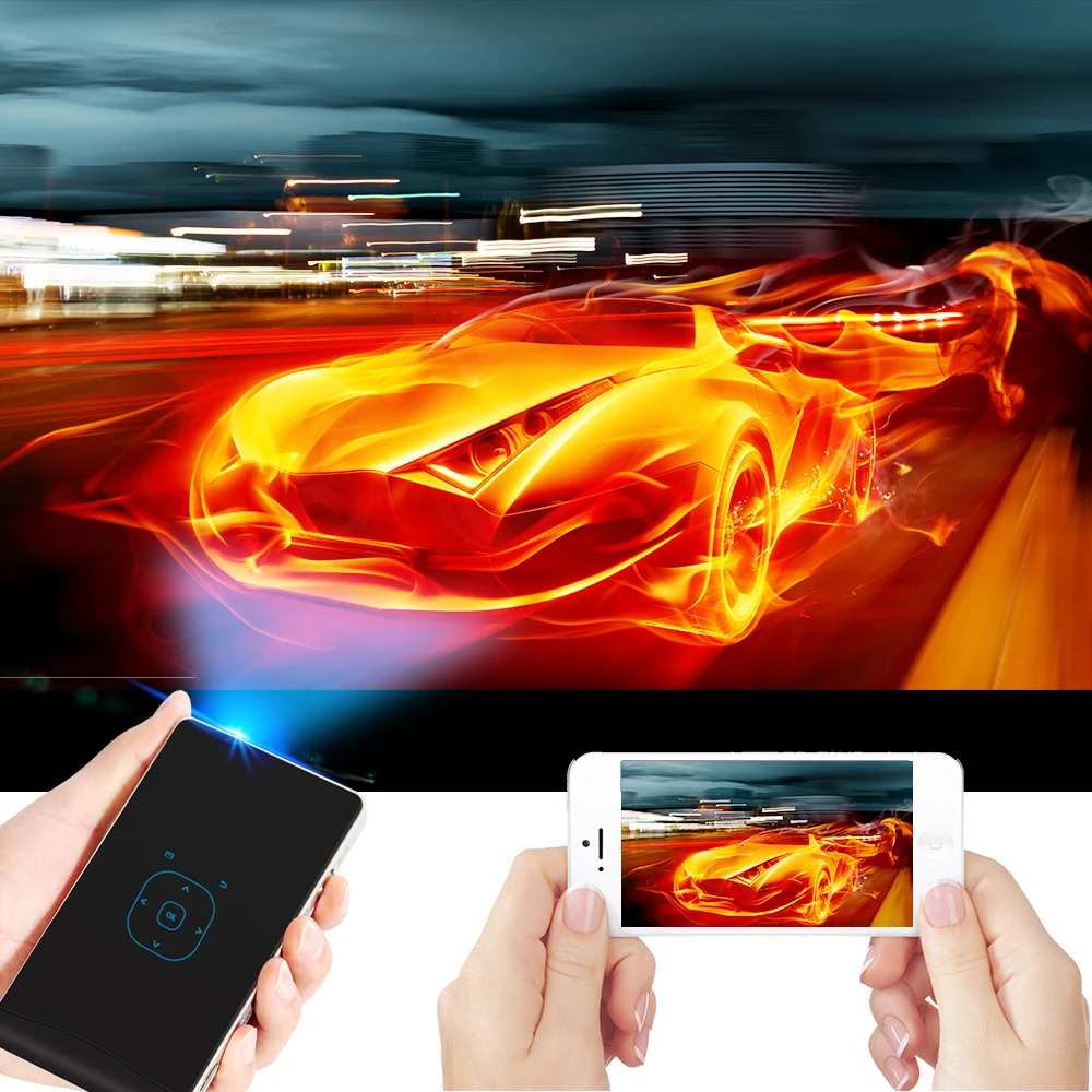 Poner Saund DLP100WM мини-проектор портативный проектор Android встроенный wifi Bluetooth 2000 мАч батарея HDMI поддержка 1080P кинотеатр