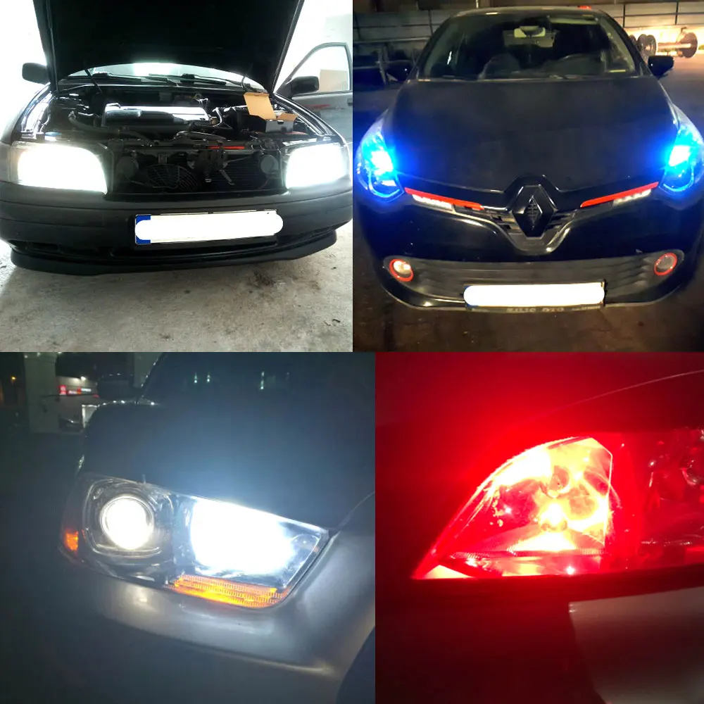 Автомобильная лампа T10 белая красная 28LED W5W с клиновидным задним фонарем лампочка