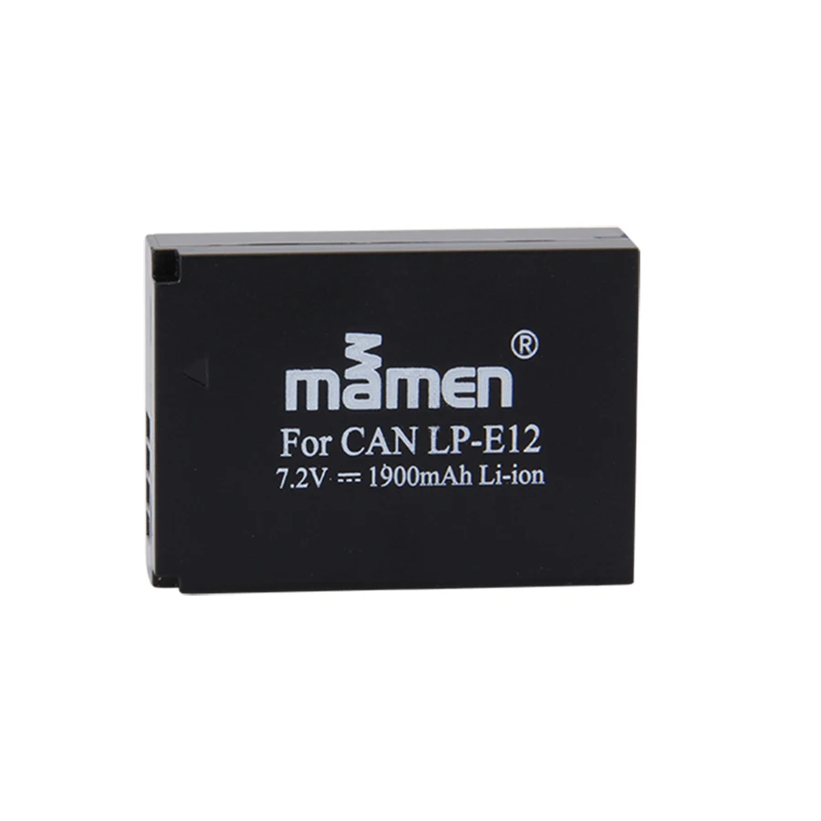 Mamen 2 шт. 1900 мАч LP E12 LP-E12 LPE12 цифровой Камера Батарея пакет для цифровой однообъективной зеркальной камеры Canon EOS M2 M10 M50 M100 100D Rebel SL1 поцелуй X7