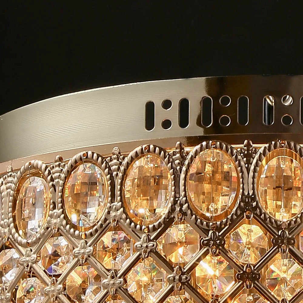 Современные Хрустальные потолочные светильники для гостиной светодиодные