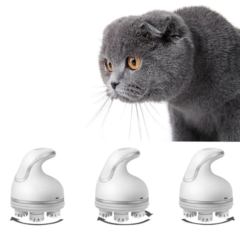 

Pet Automatic Claw-designed Massage Tool USB Rechargeable Pet Cat Toy Head Massager Charging Electric Kneading Scalp Massager
