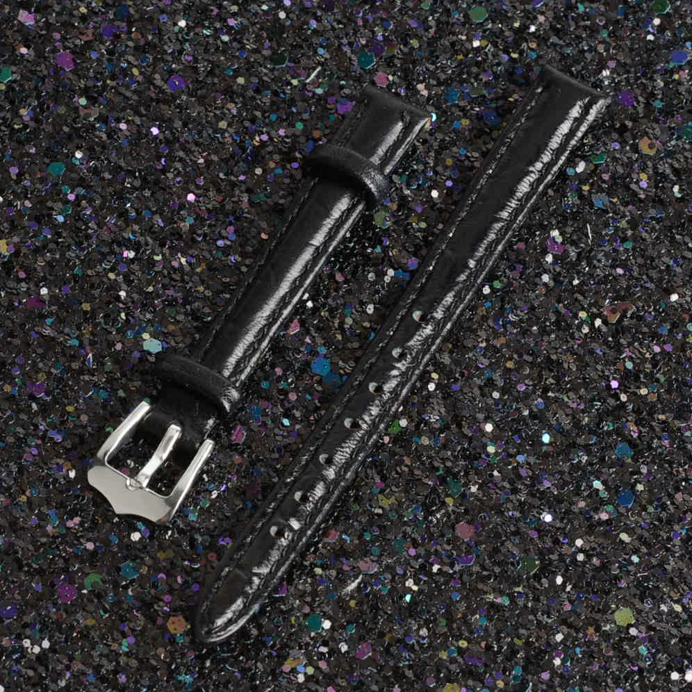 DIY ремешок для часов из натуральной кожи черный цвет аксессуары наручных сменный